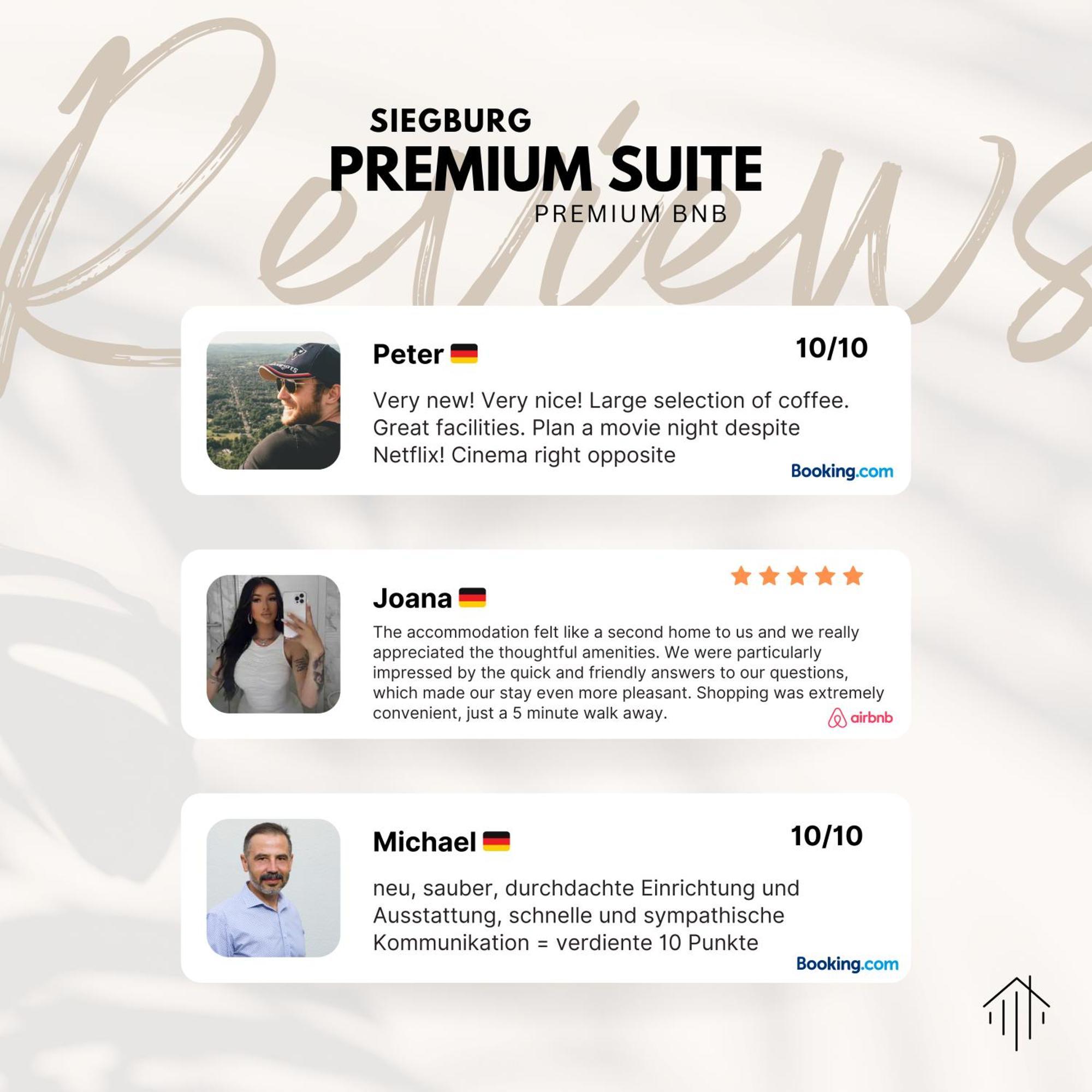 Business & Family - Zentral, 24H Check-In, Xxl Tv Apartment Зигбург Екстериор снимка